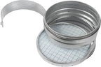 8" Inch Inline Round Duct Filter - G4 Class Filter with Mesh Screen - Dust Collection and Air Purification - Rigid or Flexible Vent Hose Filter