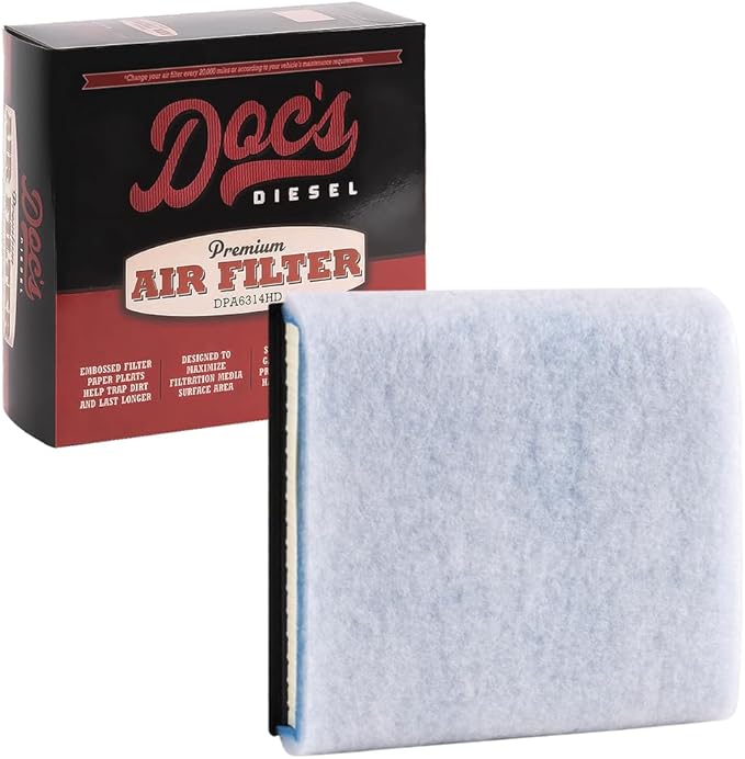 Doc's Diesel Engine Air Filter DPA11885 | Compatible with Ford 6.7L Powerstroke F250, F350, F450, F550 2020+ | Replaces FA2031