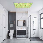 3 Pack Fluorescent Light Cover, Desert Sand Camels Light Covers for Ceiling Lights, Palm Trees Tropical Plants Polka Dot Yellow Magnetic Lights Filters Ceiling Shade for Classroom/Office - 4 x 2 Feet