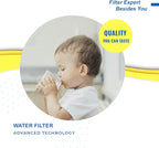 EXCELPURE RWF6100A Refrigerator Water Filter Replacement For Bosch Ultra Clarity Pro BORPLFTR50, BORPLFTR55, 12033030, 11025825, 11032531, B36CT80SNS, B36CL80ENS, WFC100MF, WFS200MF, 3PACK