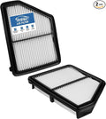 2PCS Engine Air Filter Fit for Honda Civic 2016-2025 2026 L4 2.0L, HR-V HRV 2023-2025 2026 L4 2.0L Air Filter for My Car Replacement Engine Filter Accessories# CA12051 17220-5BA-A00