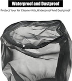 Air Filter Cover, Dustproof Wrap for Car Cold Air Intake Filter, Replacement for Harley Touring, Universal Fit for Air Intake Filters