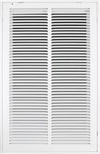14"W x 24"H [Duct Opening Size] Steel Return Air Filter Grille - Removable Face/Door for 1 inch Filters -HVAC Vent Cover Grill - White [Outer Dimensions: 16 5/8"W X 26 5/8"H]