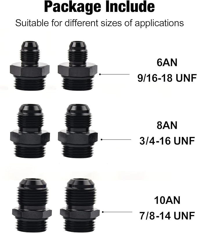 EVIL ENERGY Inline Fuel Filter 100 Micron with 6AN 8AN 10AN Adapter Universal 50MM