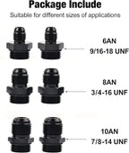 EVIL ENERGY Inline Fuel Filter 100 Micron with 6AN 8AN 10AN Adapter Universal 50MM