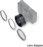 JJC AR-GR3 Lens Filter Adapter Replaces Ricoh GA-1 for Ricoh GR III GR III HDF GR3 GR3 HDF Digital Camera with GW-4 Wide Conversion Lens or 49mm Filter