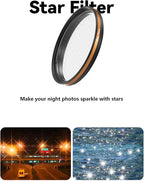 Fotorgear Camera Lens Filter,67mm Clip On Filters Professional Photography for Phone/Camera Lens, 67mm Universal Phone Polarizer Filter CPL ND Compatible with iPhone Samsung Xiaomi Huawei(VND 2-6)