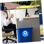 8pcs Trash Can Stickers for Waste Sorting Garbage Classification Decals Black and Blue for Easy Recycling and Sustainable Habits