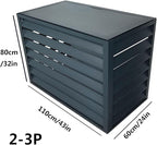 Freestanding Louvered Space Divider, outdoor garbage can enclosures, balcony air conditioning privacy cover, durable, noise reduction, suitable for gardens, balconies, walls, courtyards ( Color : FOUR