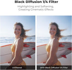 K&F CONCEPT Snap On CPL VND Effect Filter Kit Compatible with DJI Osmo Action 6, 3 Pack CPL Black Diffusion 1/4 ND4-32 Filters HD Optical Glass/Multi-Coated Action Camera Accessories
