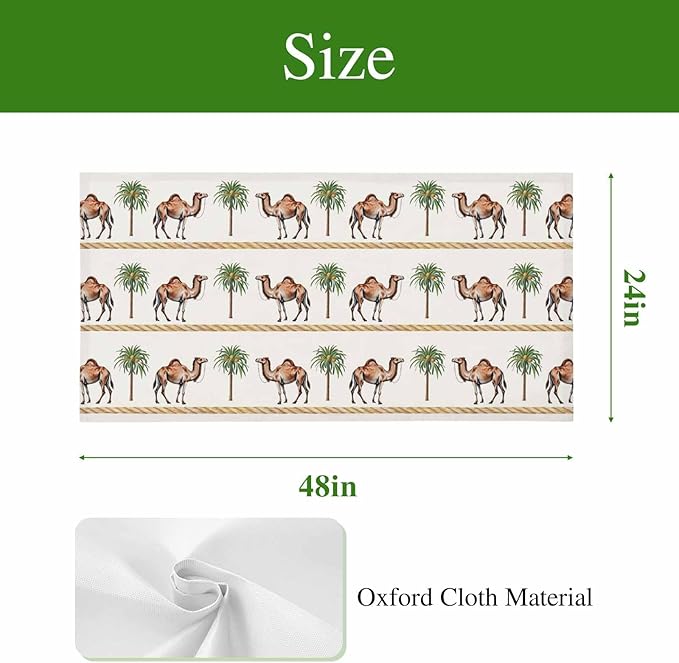 Fluorescent Light Covers for Ceiling Lights Desert Camel Magnetic Light Filters 3 Pack 4x2 ft Boho Southwest Date Trees Ceiling Lights Cover for Classroom Office School Home Drop Lamp Decor
