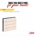 Doc's Diesel Engine Air Filter DPA5512 | Compatible with Dodge RAM 5.9L Cummins 2003-2007 | Replaces AF4177