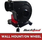 BUCKTOOL 1.2HP Wall Mount Dust Collector for Woodworking, 660 CFM Airflow, 2-Micron Dust Filter Bag, Shop Dust Collection, DC30CW
