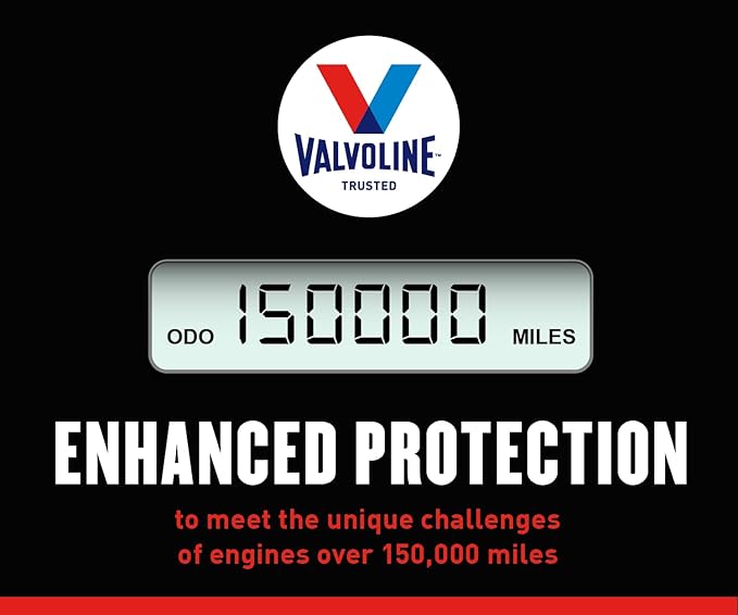 Valvoline High Mileage 150K with Maxlife Plus Technology 5W-20 Motor Oil 1 Quart