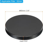 PATIKIL 62mm Lens Cap, Camera Lens Cap Cover Universal Lens Filter Stack Cap Front Metal Protective Case Cover with Cleaning Cloth for Photography Camera Filter