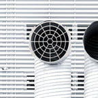 2Pcs White Window Adaptor Filter Screen Window Exhaust Hose Interface for Portable Air Conditioner 150mm Exhaust Hose Connector Portable Air Conditioner Air Conditioner Parts and Accessories