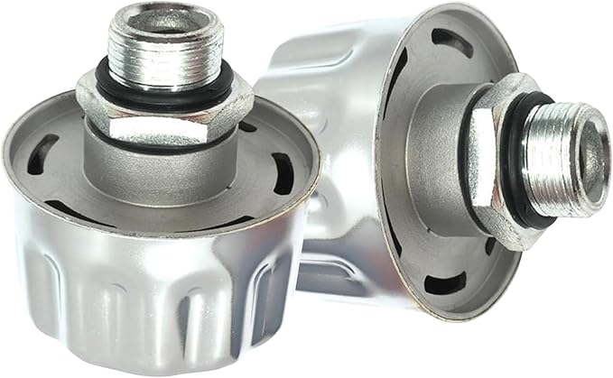 2-Pack 1/2" NPT Breather Caps with 40 Micron Filtration | Heavy-Duty Carbon Steel & Aluminum Alloy Hydraulic Vent Caps | For Gearboxes, Coolant Tanks, Excavators, Trucks