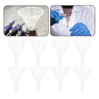 Veemoon 20pcs Short Stem Lab Funnels 60mm for Scientific Liquid Filling, Classroom and Laboratory Use, Chemical Filter Funnel Set