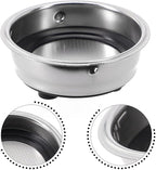 2-Pack Pressurized Coffee Filter Basket 51mm Portafilter Basket for Espresso Machine Single and Double Serving(Detachable basket set)