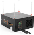 Purisystems 3-Speed Remote Air Filtration System, PuriCare 1100 Hanging Air Filter Remote for Woodworking, Garage Air Purifier, Shop Dust Collector, up to 1100 sq. ft (1100 CFM)
