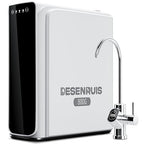 Reverse Osmosis System, Dual RO Water Filter, 800 GPD Fast Flow, 3:1 Pure to Drain, Tankless Under Sink RO System, Reduce PFAS & TDS, Smart LED Faucet