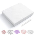 MelodySusie 200 Sheets Nail Dust Collector Filter Paper, Disposable Dust Vacuum Filter with 6pcs Sticky Back Hook for Most Nail Dust Fan Extractor Machine, Nail Tech Supplies for Salon & Home