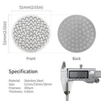 watchget 51mm Espresso Puck Screen Reusable Mesh Coffee Filter 0.8mm Thickness Puck Screen Stainless Steel Lower Shower Screen for 51mm Protafilter Basket