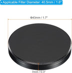 PATIKIL 40.5mm Lens Cap, 2 Pack Camera Lens Cap Cover Universal Front Metal Lens Filter Stacks Cap Protective Case for 40.5mm Camera Circular Polarizing Fader ND Filter, Black
