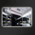 600 x 800mm LED Wall Mounted Bathroom Mirror with Lights Bathroom Mirror Touch Switch Demister Pad (Color : Horizontal Size : 600 * 800mm) (Horizontal 600 * 800mm)