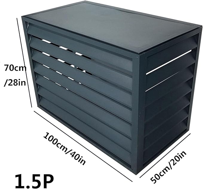 Outdoor air conditioning fence, multifunctional air conditioning privacy screen, outdoor air conditioning hidden protective cover, sturdy and durable,easy to install,suitable for gardens and balconies
