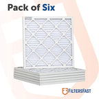 Filters Fast 24x30x1 Air Filter Merv 13, 1" AC Furnace Air Filters, Made in the USA, Actual Size: 23.75" x 29.75" x 0.75”, 6 Pack