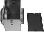 Repa Market 6" Duct Air Filter Box – Galvanized Steel Inline Dryer Filter Housing for Round Duct - EPDM Rubber Gaskets – Easily Serviceable Lint Trap – Intake Ventilation, Home Improvement