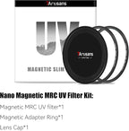 7artisans Nano Magnetic Filter UV Filter ND Light Reduction Filter/CPL Polarization Filter/GND Gradient Filter/Black Mist 1/4 Portrait Photography Filter Suitable for Lens(77mm MRCUV)