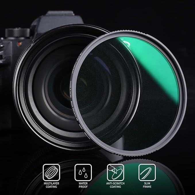 K&F CONCEPT 67mm Black Diffusion 1/2 Filter Mist Cinematic Effect Lens Filter with 28 Multi-Layer Coatings Waterproof/Scratch Resistant for Video/Vlog/Portrait Photography (Nano-X Series)