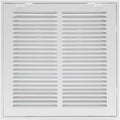 12"W x 12"H [Duct Opening Size] Steel Return Air Filter Grille - Removable Face/Door for 1 inch Filters -HVAC Vent Cover Grill - White [Outer Dimensions: 14 5/8"W X 14 5/8"H]