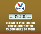 Valvoline Extended Protection High Mileage with Ultra MaxLife Technology 0W-20 Full Synthetic Motor Oil 5 QT (Pack of 2)