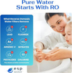 Proline Plus Filter Replacement - Water Cartridge Kit Compatible with Proline Plus Reverse Osmosis System 5-Stages, Includes 50 GPD RO Membrane, Made in USA