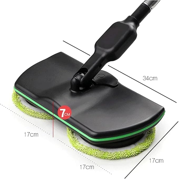 Spinning Cleaner Vacuum,Electric Mops for Floor Cleaning,Cordless Electric Mop,Floor Scrubber and Polisher Machine,Buffer Polisher for Home with Replacement Pad，Includes 4 PCS Cleaning Cloths