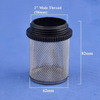Durable 304 Stainless Steel Water Filter Screen - 1/2" to 2" External Thread for Aquariums, Ponds, Hydroponics(20Pcsx2In)