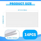 14 Pack Polycarbonate Greenhouse Panels, 4' x 2' x 0.24" Twin-Wall Polycarbonate Sheets for All Weather Green house Covering, Clear Greenhouse Panels, Excellent Light Transmission & Weather Resistance