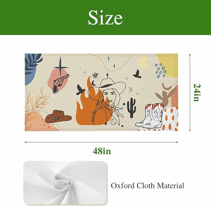 Fluorescent Light Covers for Ceiling Lights Boho Abstract Geometric Magnetic Light Filters 2 Pack 4x2 ft Cactus Cowboy Hat Ceiling Lights Cover for Classroom Office School Home Drop Lamp Decor