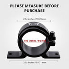 EVIL ENERGY 50MM Fuel Filter Mounting Bracket, Fuel Pump Clamp Holder 2PCS