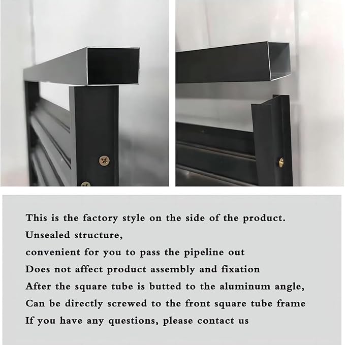 Split Air Conditioner Fence Privacy Screen 4 Panel, Aluminum Air Conditioner and Heat Pump Cover, Trash can Enclosure, Outdoor Flower Stand (White 100x50x70cm/39x20x28in)