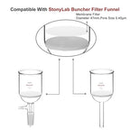 stonylab 50 Pack Nylon Membrane Filters, Hydrophilic Nylon Membrane Disc Filters with 0.45 μm Pore Size and 47 mm Diameter