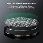 K&F CONCEPT 77mm Black Diffusion 1/8 Filter Mist Cinematic Effect Black Diffusion Filter with 36 Multi-Layer Coatings for Video/Vlog/Portrait Photography (XPRO Series)