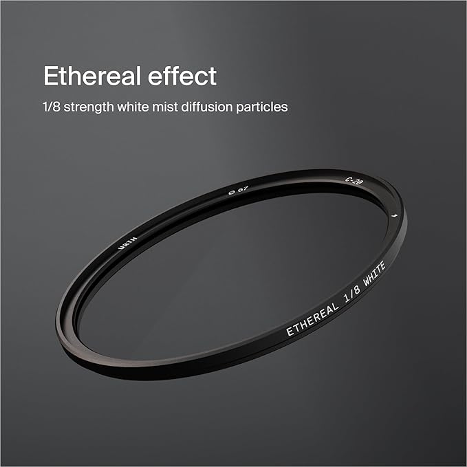 Urth 77mm Magnetic Ethereal White Mist ⅛ Diffusion Lens Filter (Plus) — Cinematic Effect, 20-Layer Nano-Coated Light Dispersing Particles