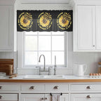 YOU ARE MY SUNSHINE Sheer Valance Curtains, Summer Sunflowers Golden Gradient Butterflies Light Filtering Kitchen Valances Rod Pocket Voile Curtain Treatment for Bedroom/Living Room/Basement 42Wx18L
