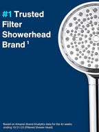 Cobbe Filtered Shower Head with Handheld - Filters Over 99% Of Chlorine - 2.0 Carbon Shower Head Filter System - Water Softener Filters Beads for Hard Water - Reduces Dry Itchy Skin, Chrome
