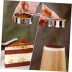 2pcs Stainless Steel Powdered Sugar Sieve Flour Sieve Sugar Sifter Baking Filter Light Strong Non-slip Handles