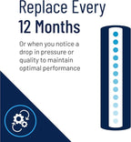 Pentair Pentek DGD-7525-20 Big Blue Water Filter, 20-Inch Whole House Sediment Filter Cartridge Replacement, Dual-Gradient Density Spun Polypropylene, 20" x 4.5", 25 Micron, Pack of 6
